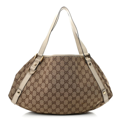 Gucci Monogram Medium Abbey Shoulder Bag Off White 1 of 4