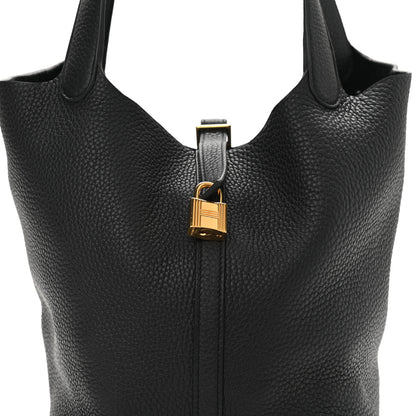 Hermes Taurillon Clemence Picotin Lock 22 MM Black 7 of 10