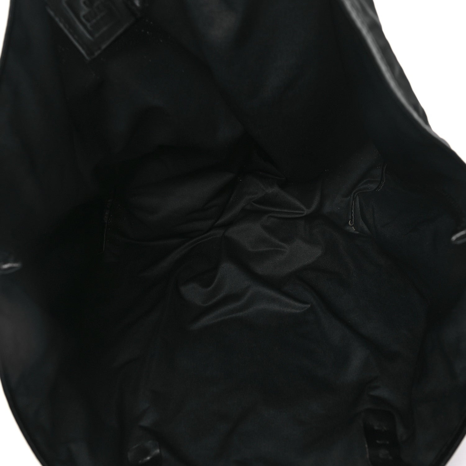 Fendi Nylon Zucca Medium Roll Tote Black 6 of 12