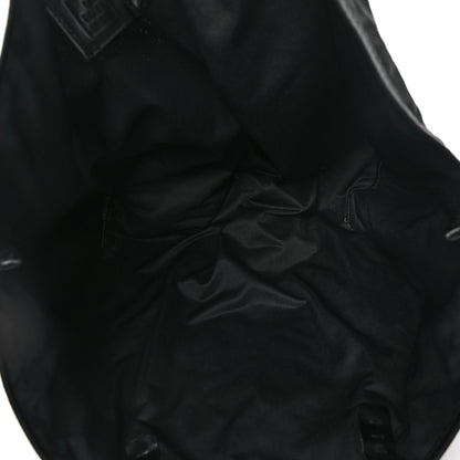 Fendi Nylon Zucca Medium Roll Tote Black 6 of 12