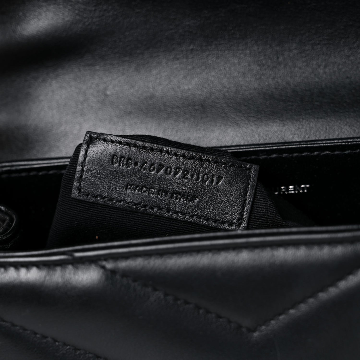 Saint Laurent Calfskin Y Quilted Monogram Toy Loulou Crossbody Bag Black 8 of 12