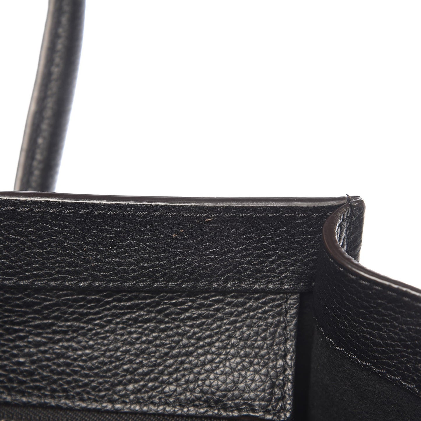 Drummed Calfskin Mini Luggage Black