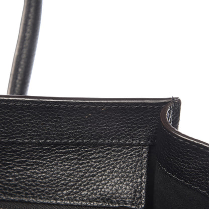 Celine Drummed Calfskin Mini Luggage Black 9 of 11