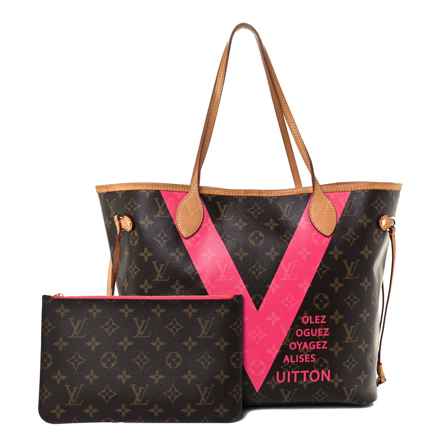 Monogram V Neverfull MM Grenade