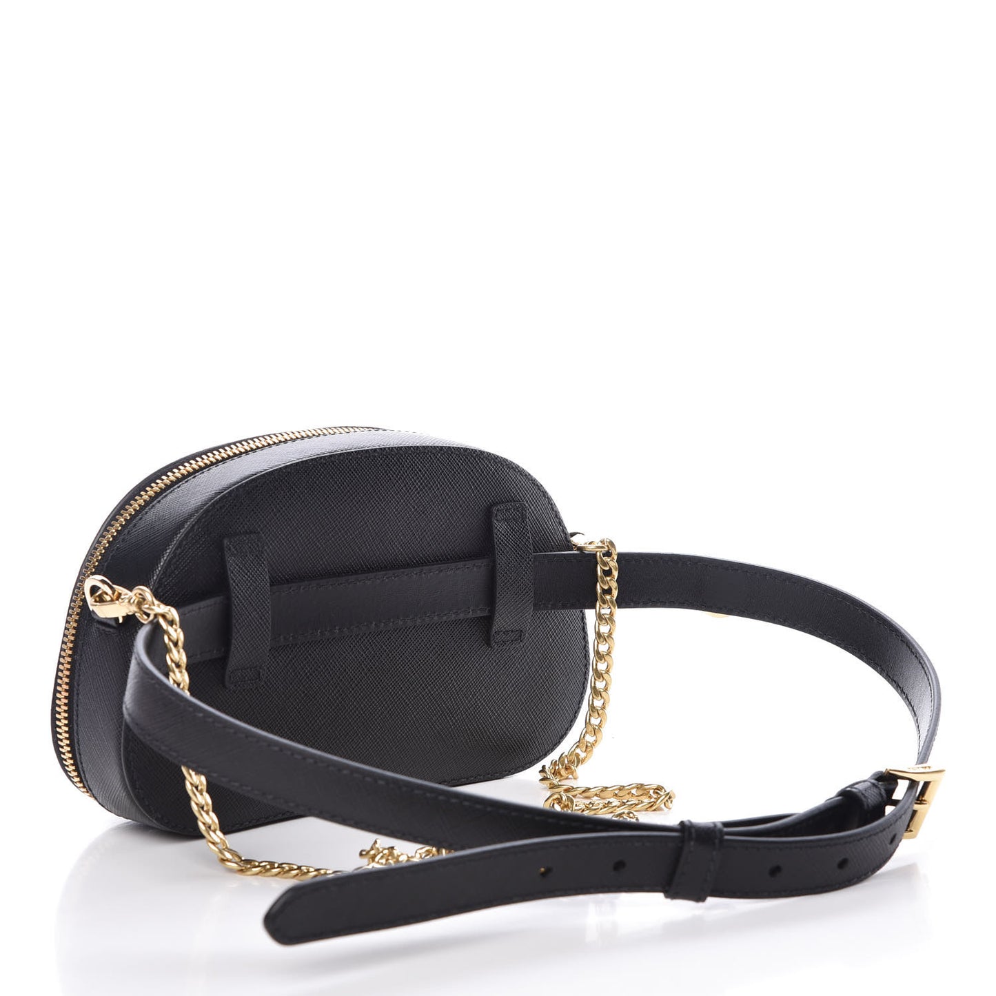 Saffiano Lux Odette Belt Bag Black