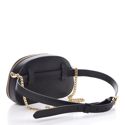 Prada Saffiano Lux Odette Belt Bag Black 4 of 9