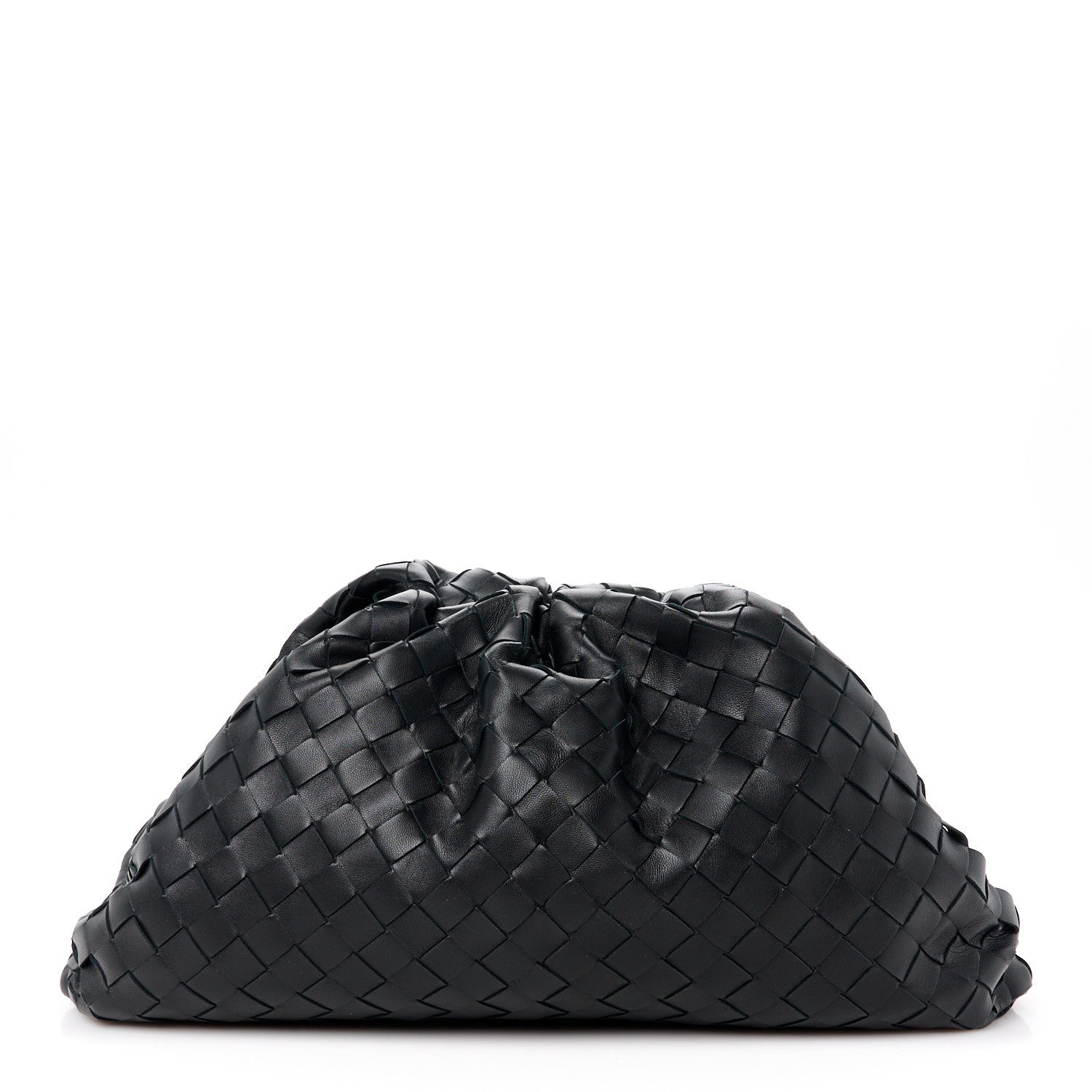 Bottega Veneta Nappa Maxi Intreccio The Pouch Oversized Clutch Black 1 of 11