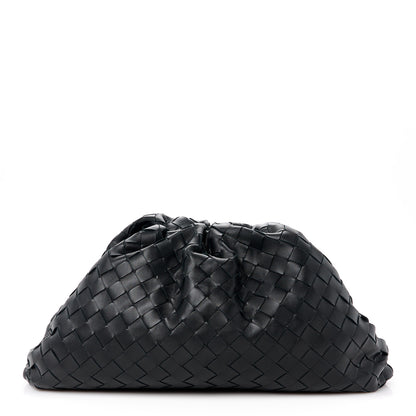 Bottega Veneta Nappa Maxi Intreccio The Pouch Oversized Clutch Black 1 of 11