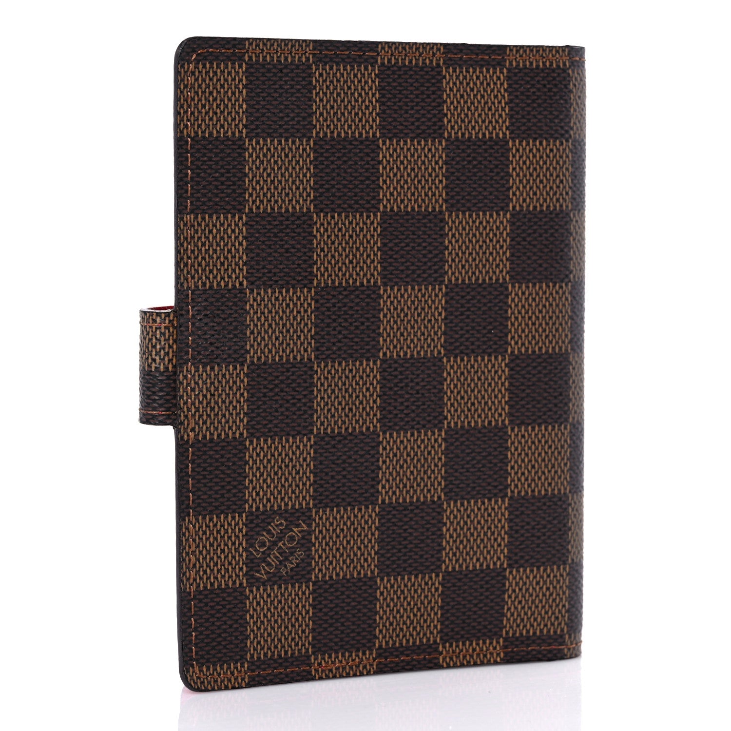 Louis Vuitton Damier Ebene Koala Small Ring Agenda Cover Red 3 of 6