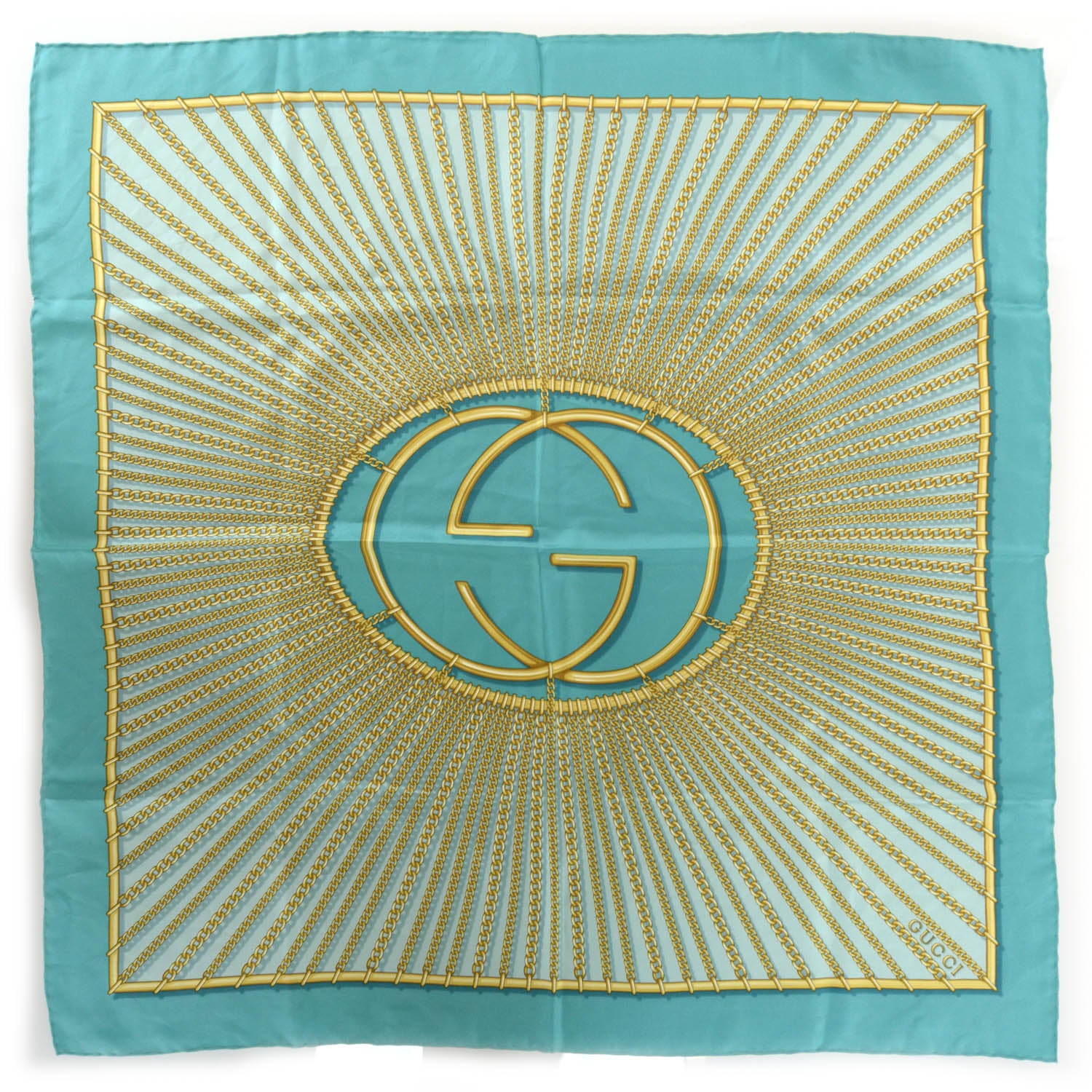 Gucci Silk GG Chain Scarf 2 of 5