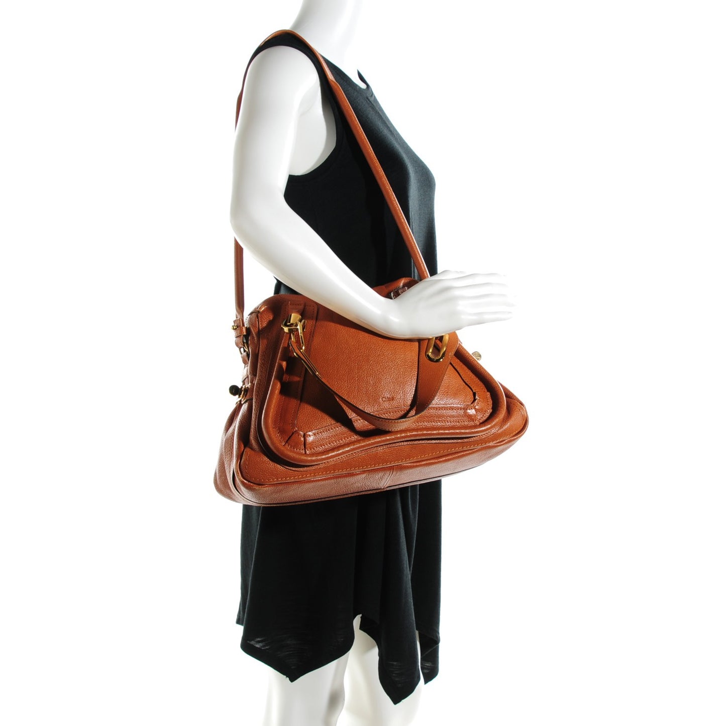 Calfskin Medium Military Paraty Caramel