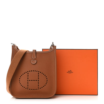 Hermes Taurillon Clemence Evelyne TPM Gold 11 of 11