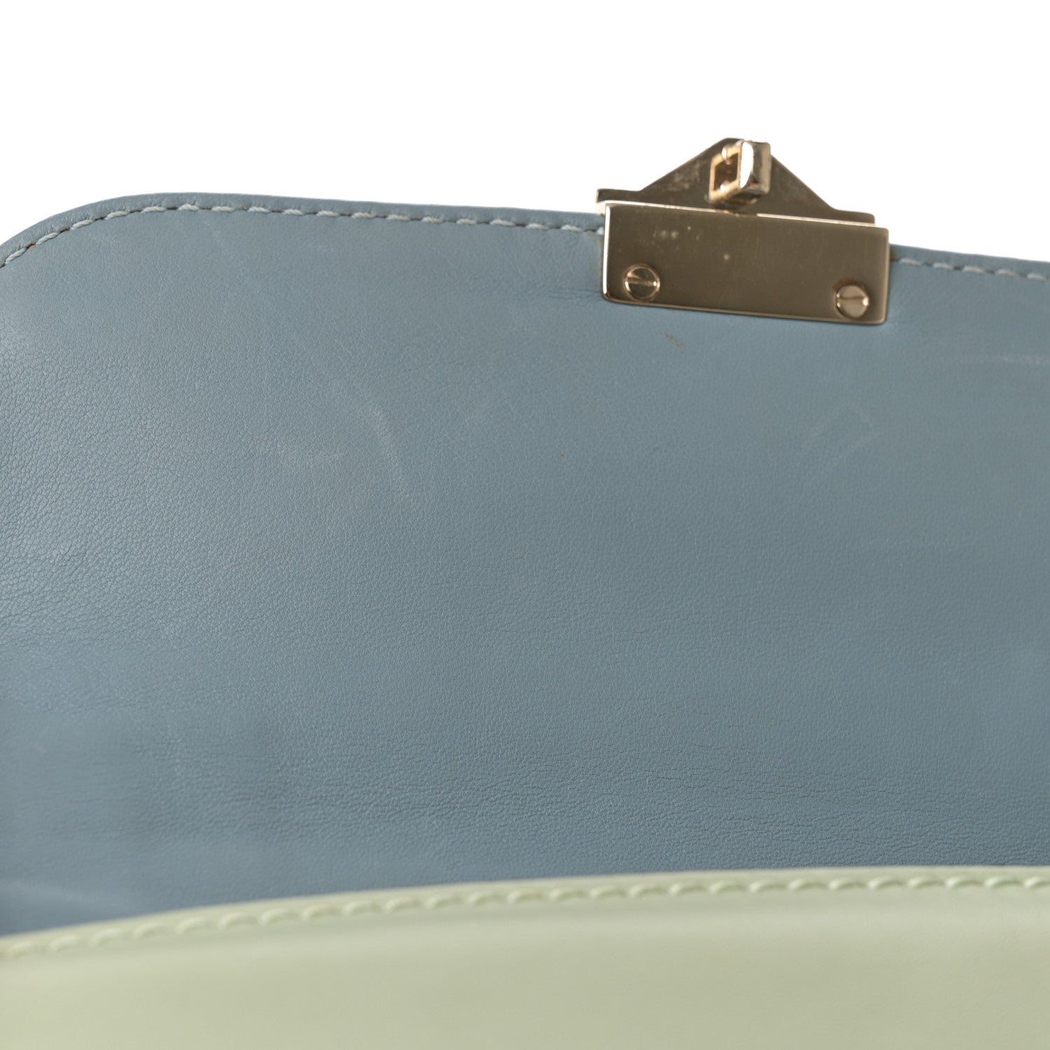 Valentino Garavani Vitello Small Glam Lock Rockstud Flap Mandarin Green Tea London Stone Rubin 12 of 18
