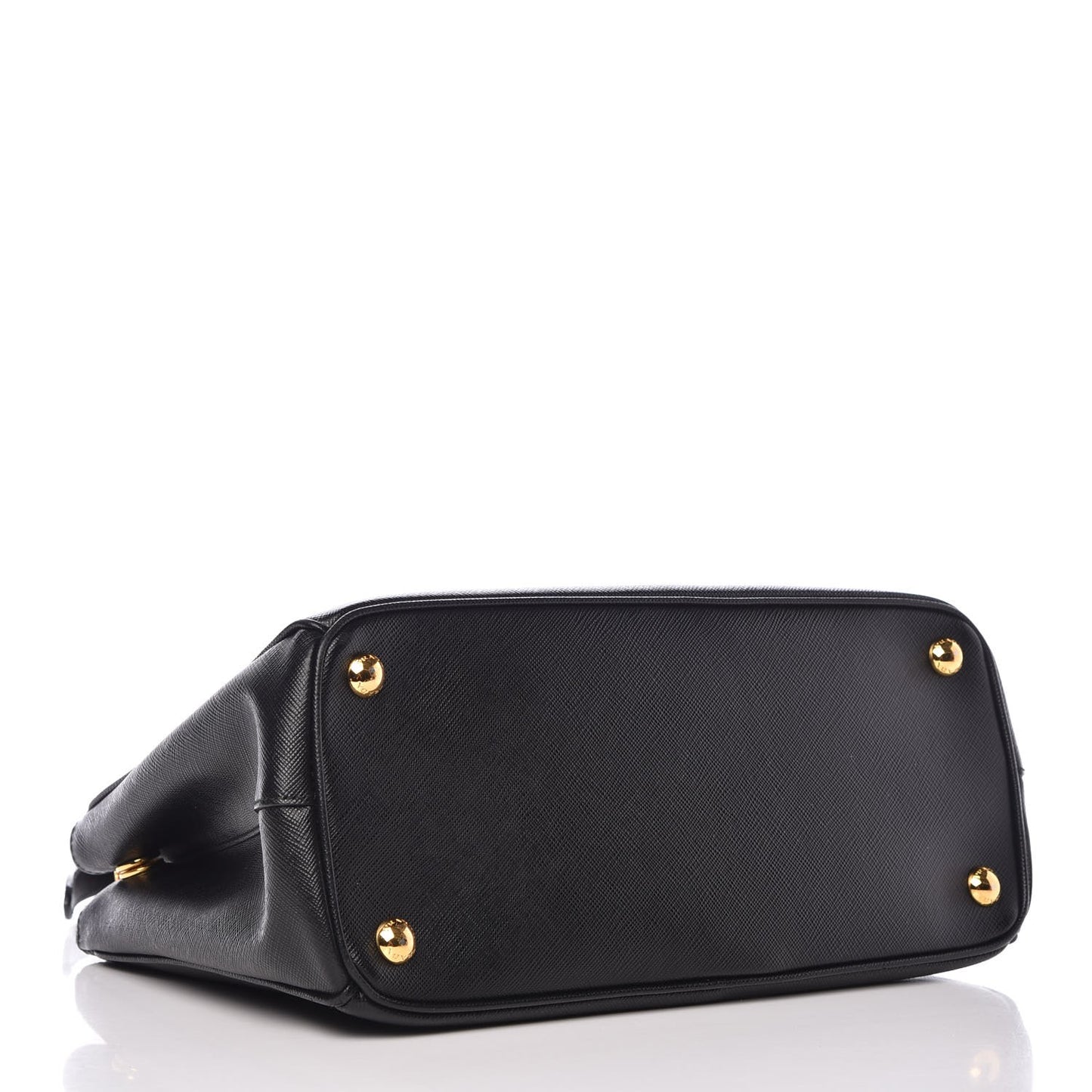Saffiano Small Galleria Double Zip Tote Black