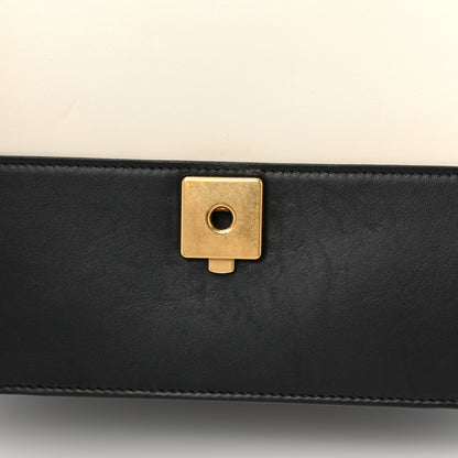 Gucci Calfskin Sylvie Web Small Queen Margaret Top Handle Bag Black White 17 of 18