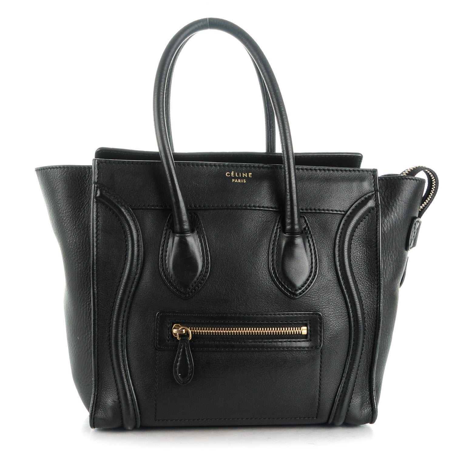 Celine Smooth Calfskin Micro Luggage Black 1 of 9