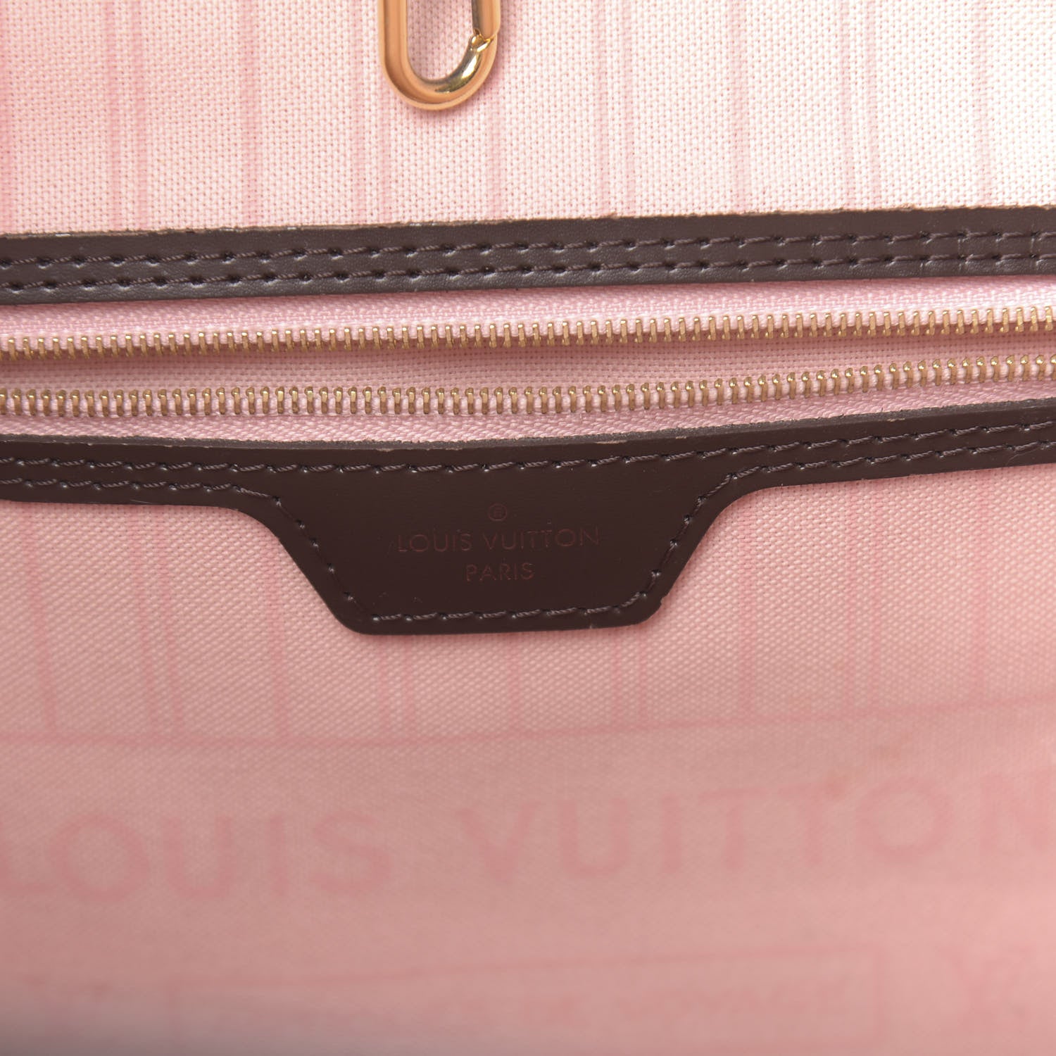 Louis Vuitton Damier Ebene Neo Neverfull MM Rose Ballerine 6 of 18