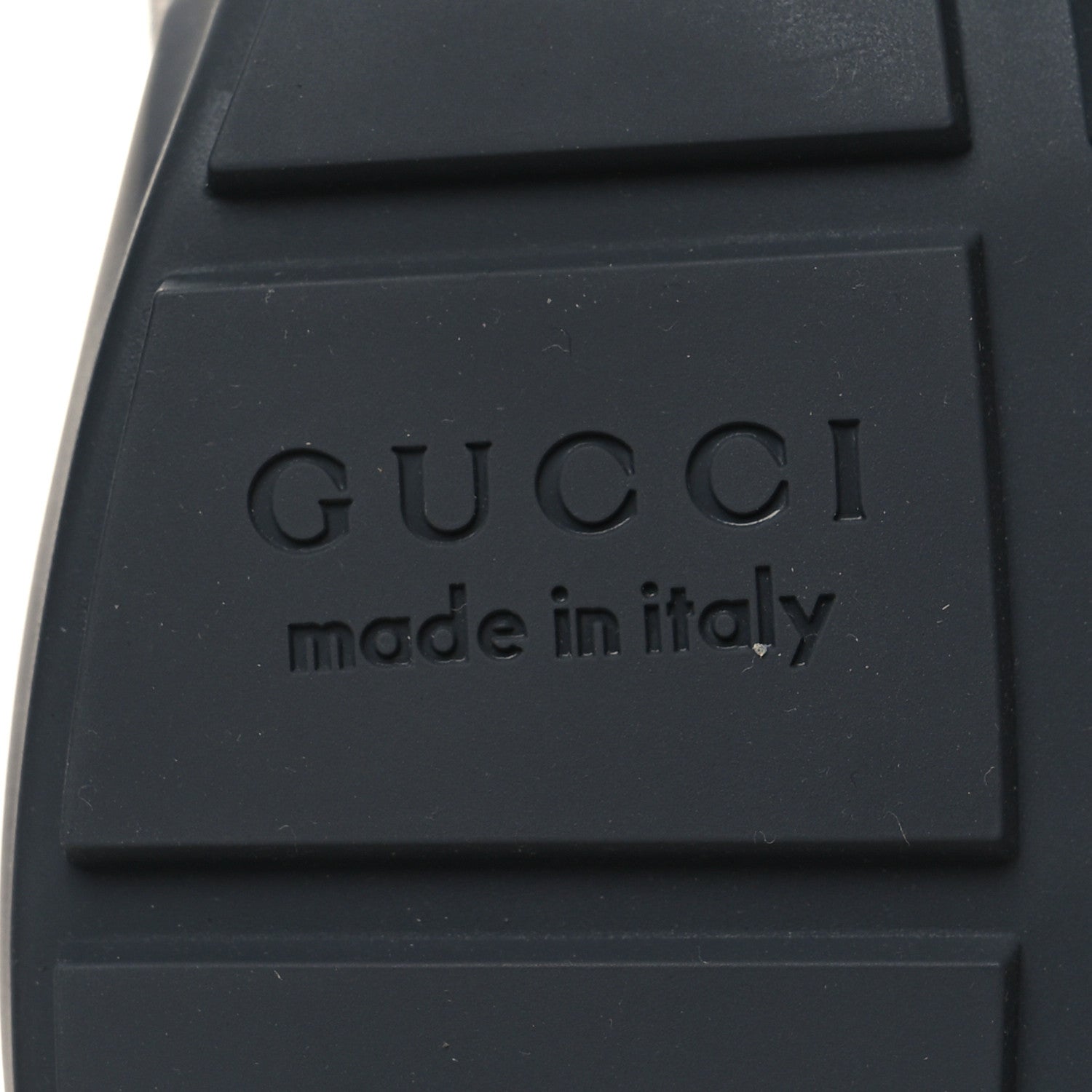 Gucci GG Supreme Monogram Apollo Calfskin Mens Rhyton Sneakers 10 Grey Black Graphite Grey 7 of 9