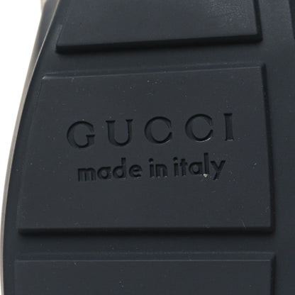 Gucci GG Supreme Monogram Apollo Calfskin Mens Rhyton Sneakers 10 Grey Black Graphite Grey 7 of 9