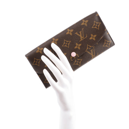 Louis Vuitton Monogram Emilie Wallet Rose Ballerine 2 of 8
