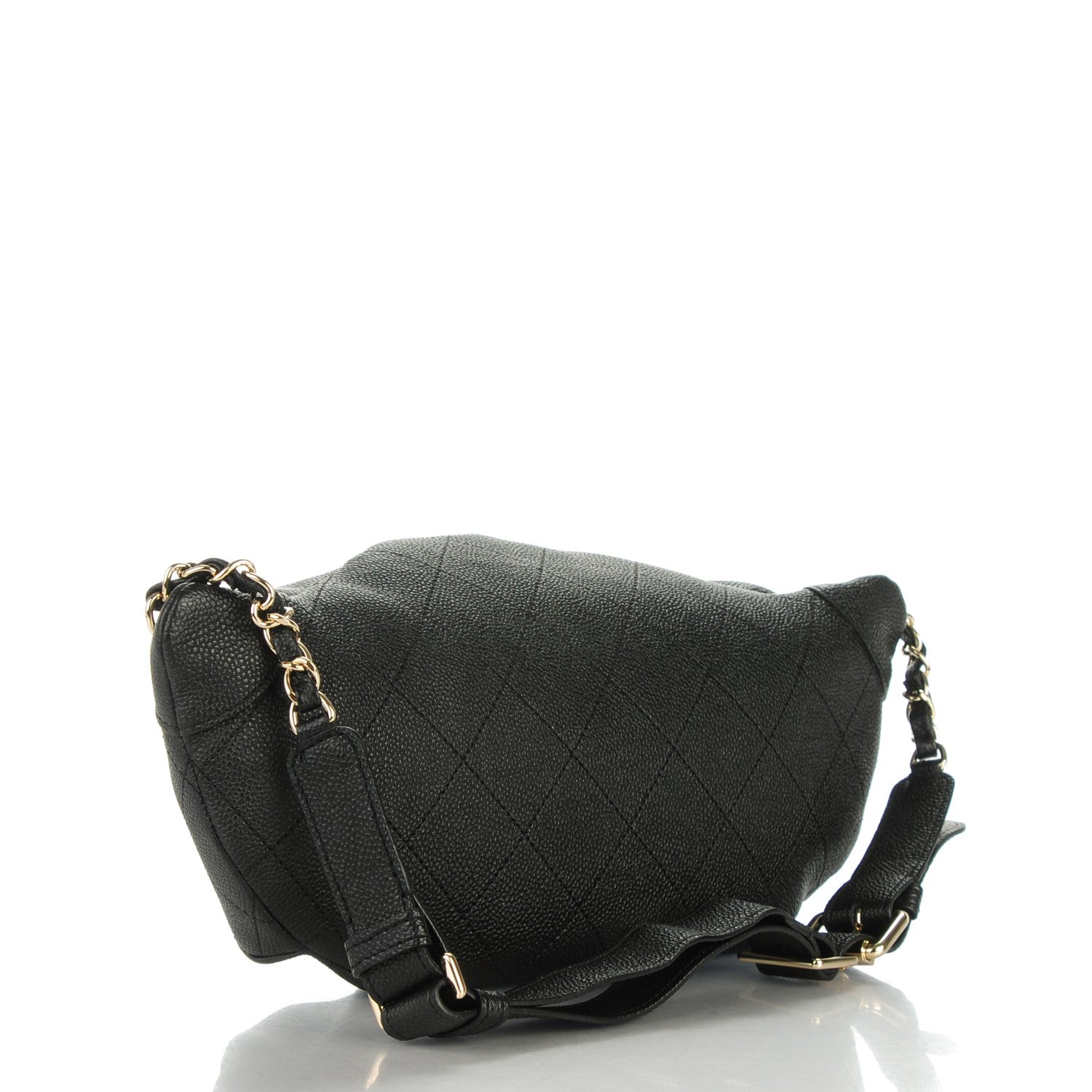 Chanel Caviar Quilted Zip and Carry Waist Bag Fanny Pack Black 3 of 7