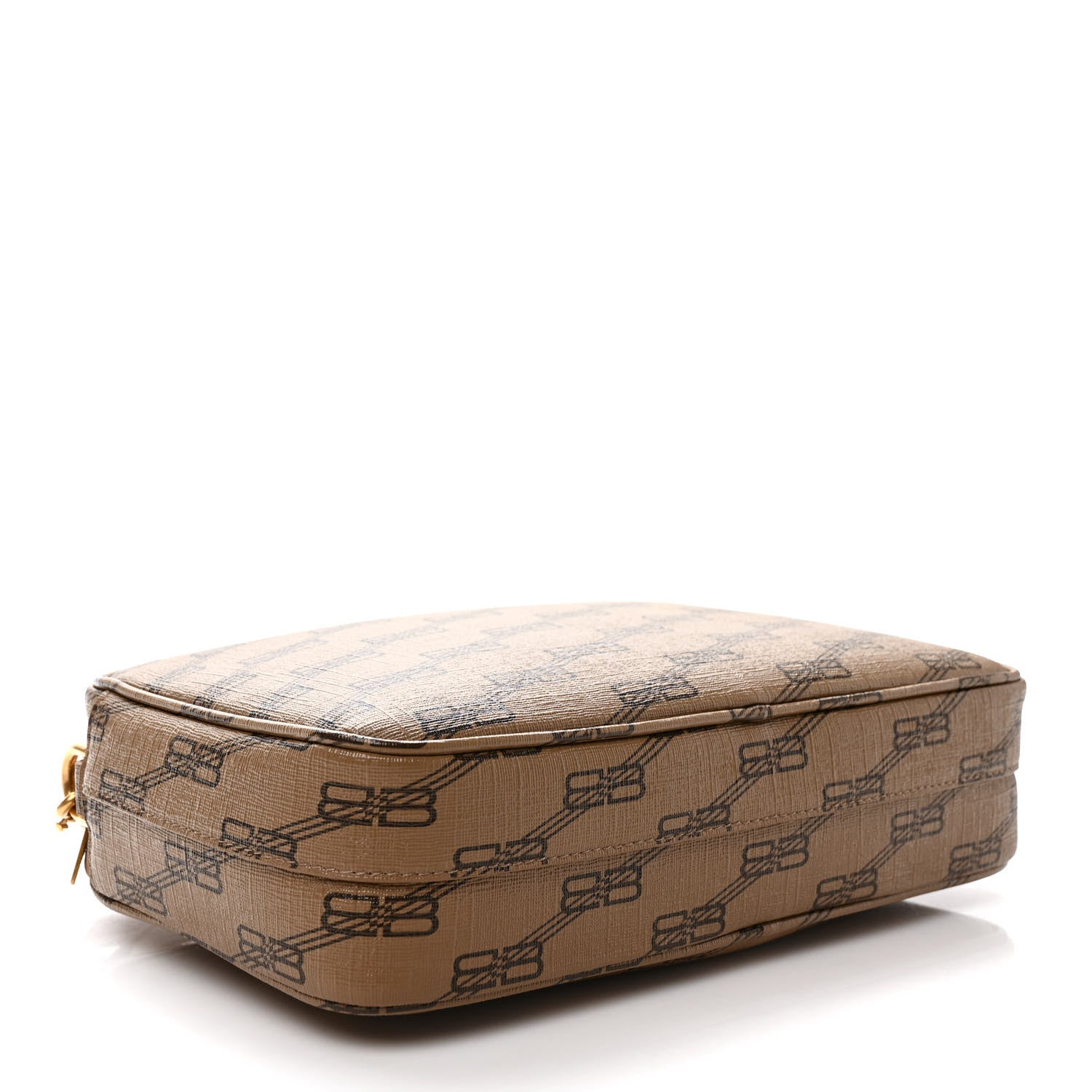 Balenciaga Coated Canvas BB Monogram Medium Signature Camera Bag Beige Brown 4 of 9