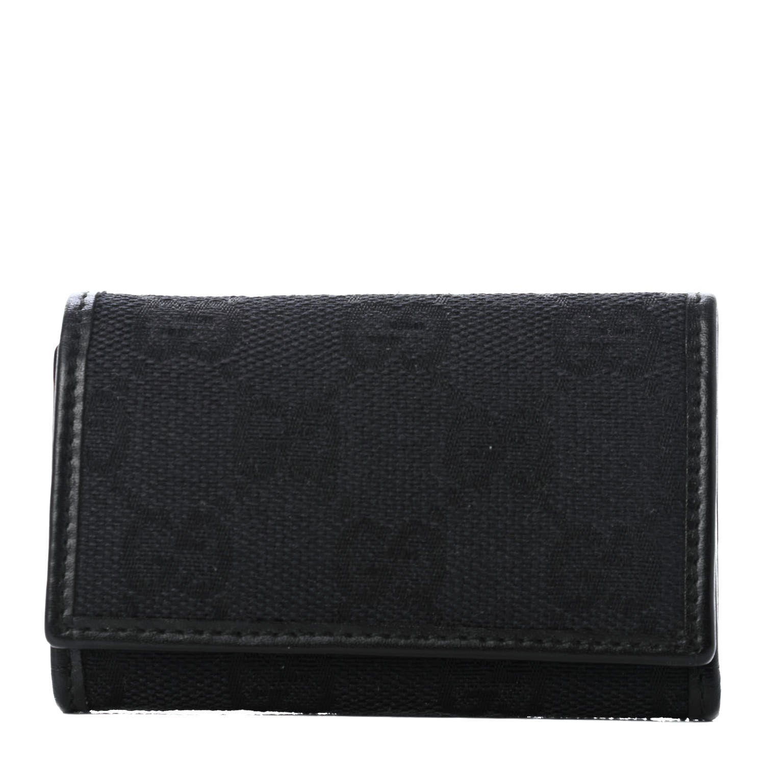 Gucci Monogram 6 Key Holder Case Black 1 of 5