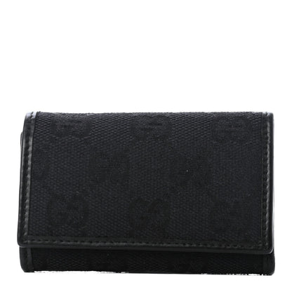 Gucci Monogram 6 Key Holder Case Black 1 of 5