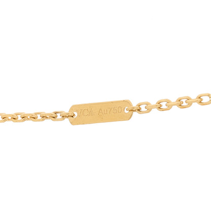 Van Cleef & Arpels 18K Yellow Gold Black Onyx Vintage Alhambra Pendant Necklace 5 of 5