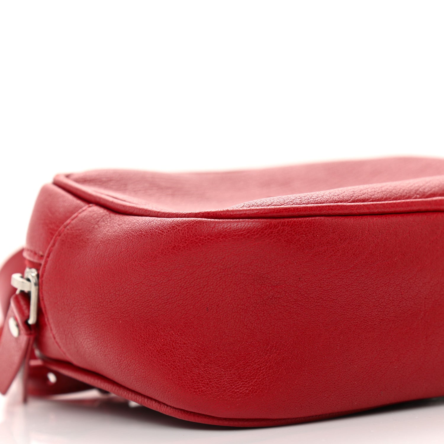 Saint Laurent Lambskin Monogram Lou Belt Bag Red 8 of 9