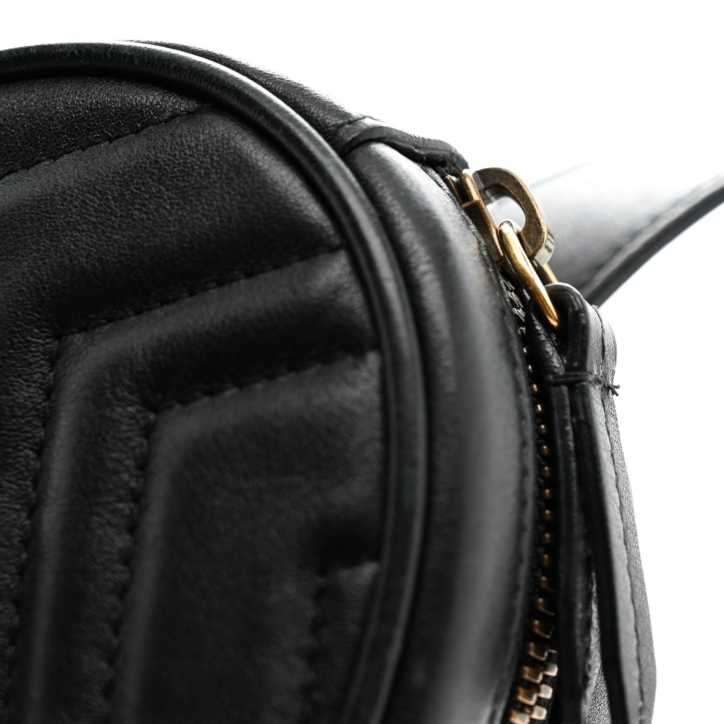 Calfskin Matelasse GG Marmont Belt Bag 85 34 Black