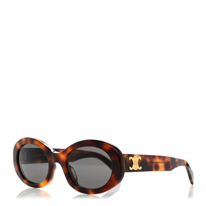 Celine Acetate Triomphe 01 Sunglasses CL 40194U Tortoise 1 of 7