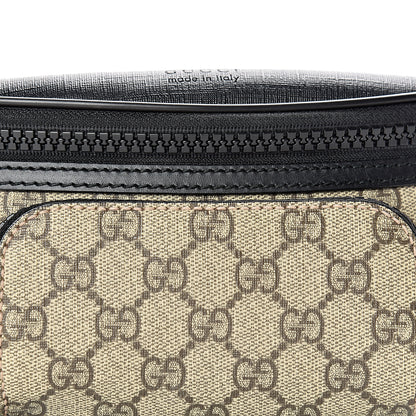 Gucci GG Supreme Monogram Belt Bag Black 7 of 10