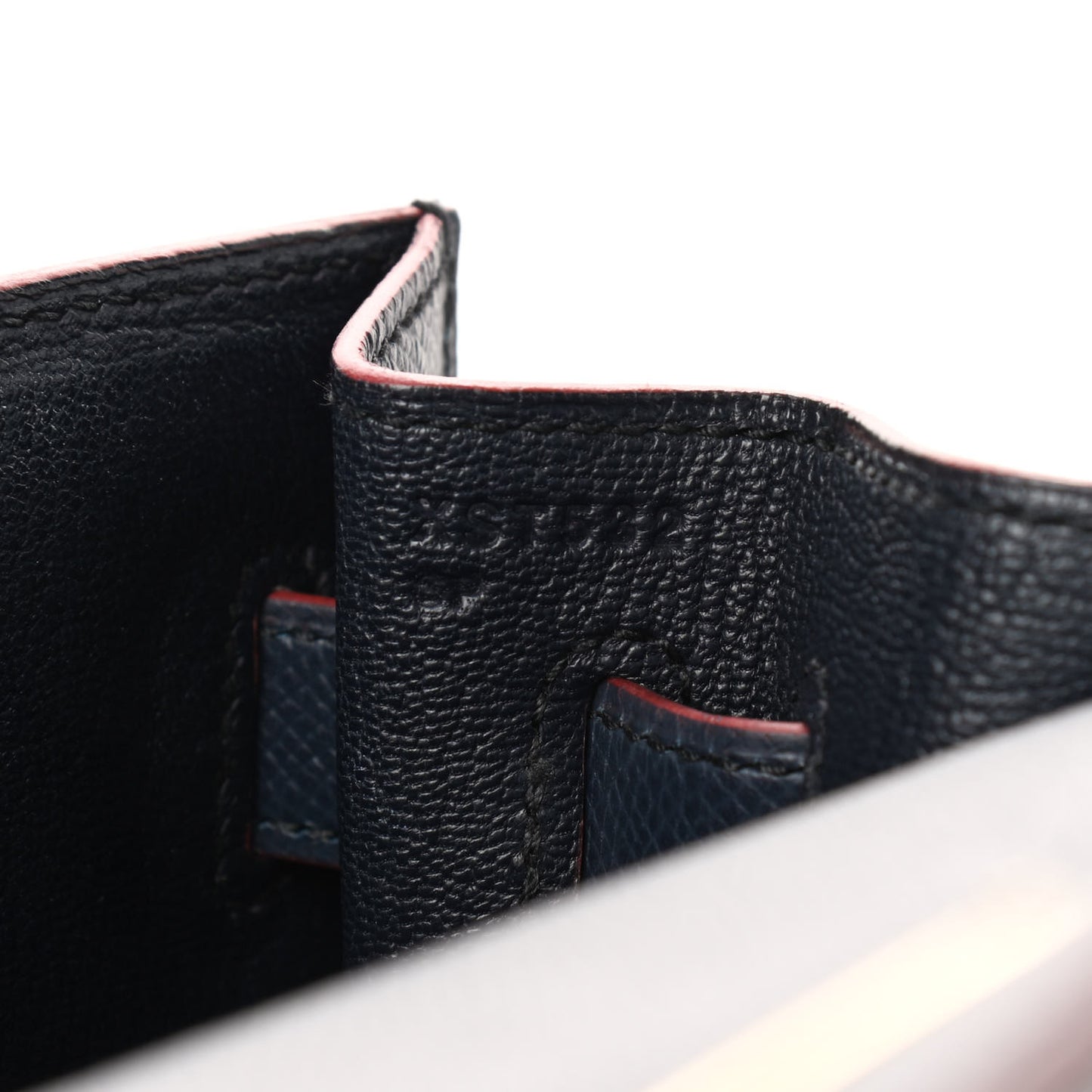 Epsom Contour Kelly Sellier 32 Bleu Indigo Rouge H