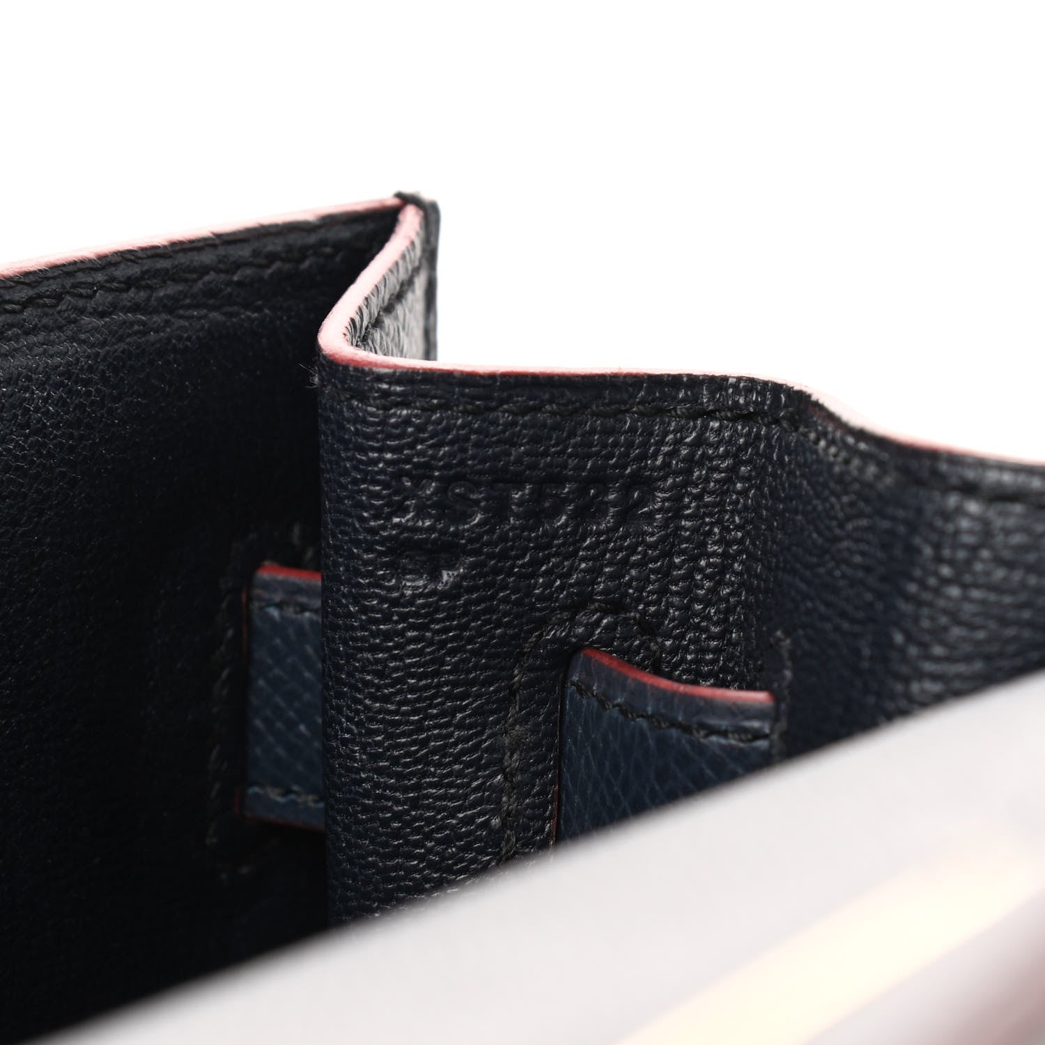 Hermes Epsom Contour Kelly Sellier 32 Bleu Indigo Rouge H 6 of 15