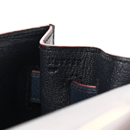 Hermes Epsom Contour Kelly Sellier 32 Bleu Indigo Rouge H 6 of 15