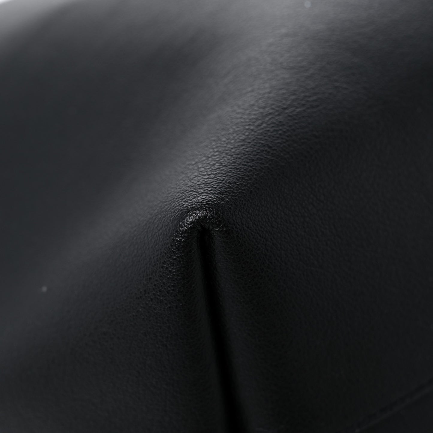 Calfskin Large Shopping Tote Black