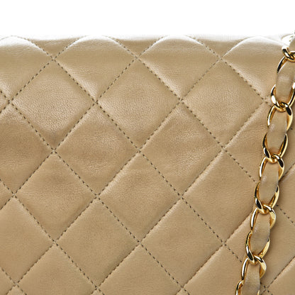 Chanel Lambskin Quilted Small Single Flap Beige 13 of 15