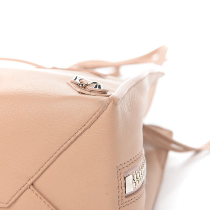 Balenciaga Grained Calfskin Papier Mini A4 Zip Around Tote Rose Des Sables 10 of 11