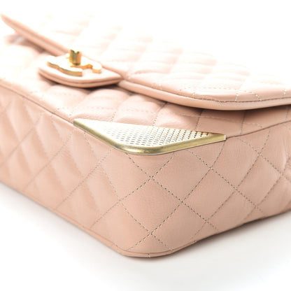 Chanel Calfskin Quilted Rock The Corner Flap Beige 9 of 11