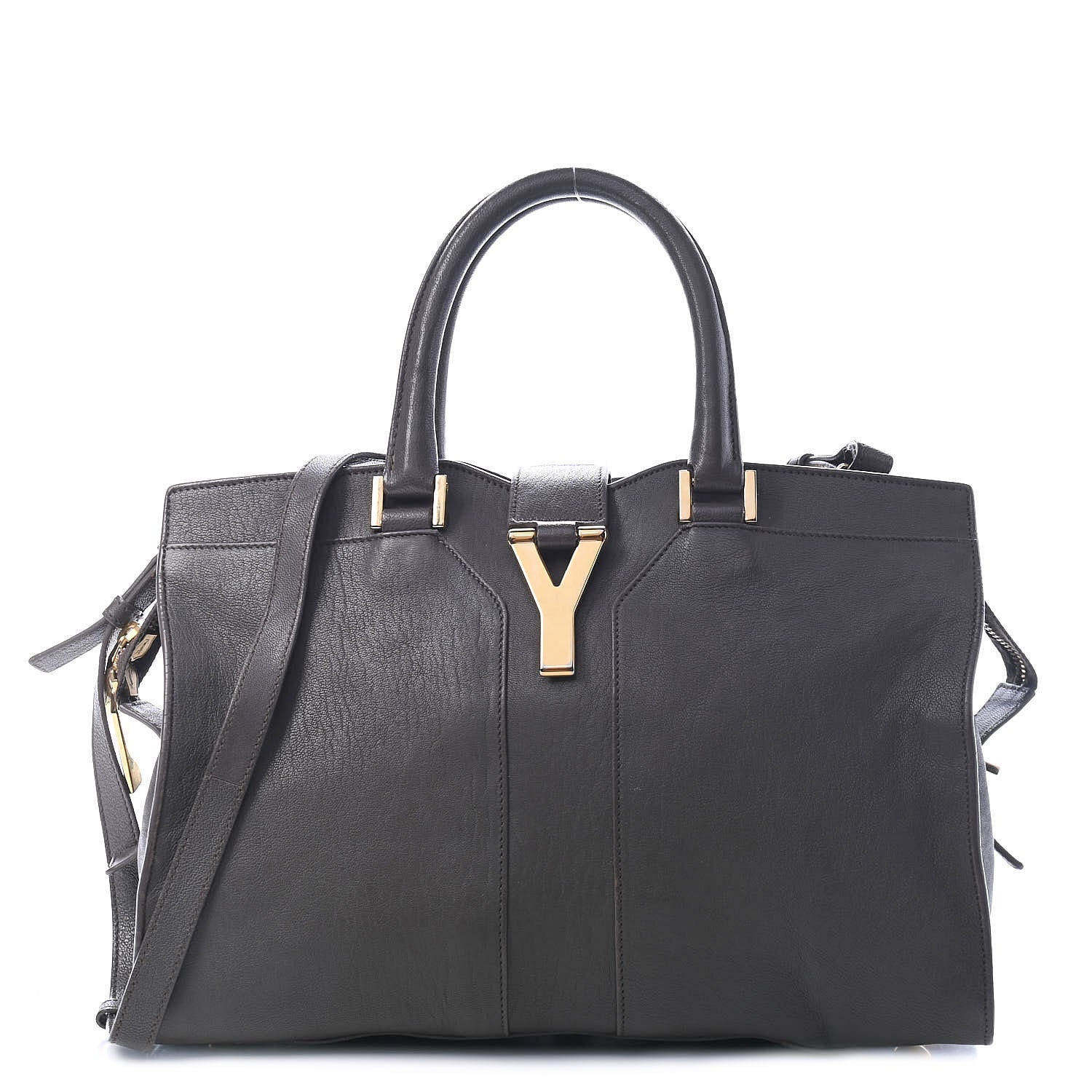 Saint Laurent Sheepskin Small Cabas ChYc Grey 1 of 10