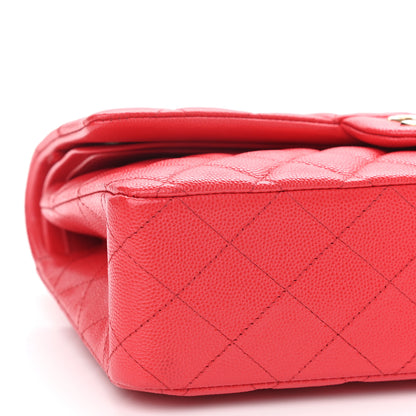 Chanel Caviar Quilted Medium Double Flap Red 9 of 11