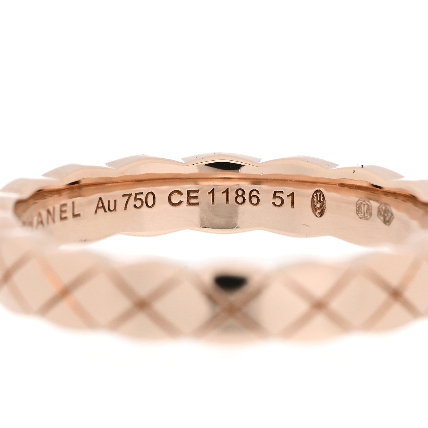 Chanel 18K Beige Gold Mini Coco Crush Ring 51 5.75 5 of 6