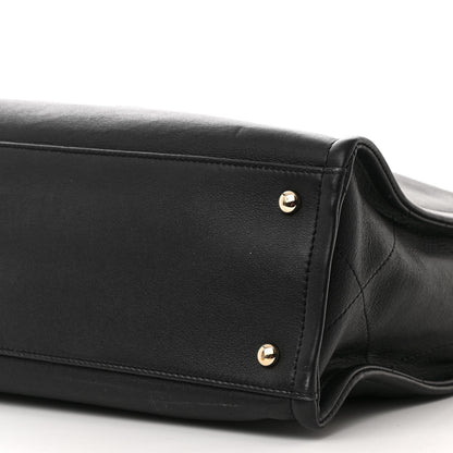 Chanel Calfskin CC Zipped Shopping Tote Black 10 of 10