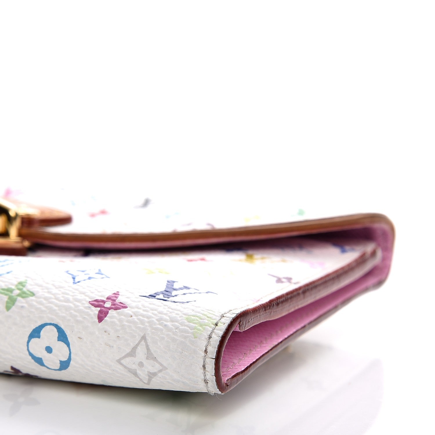 Louis Vuitton Monogram Multicolor Eugenie Wallet White Litchi 6 of 11