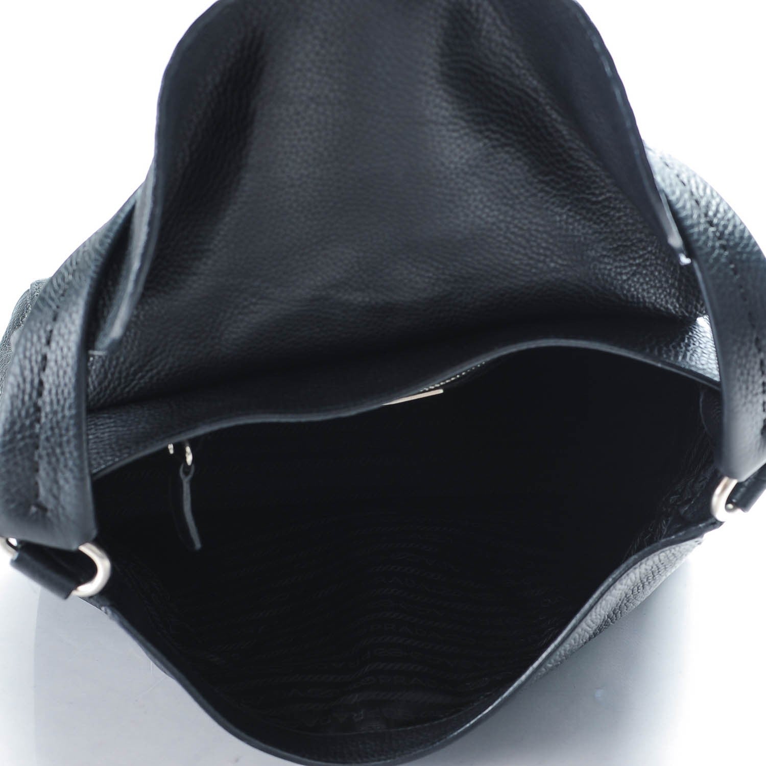 Prada Vitello Daino Shoulder Flap Bag Nero Black 5 of 7