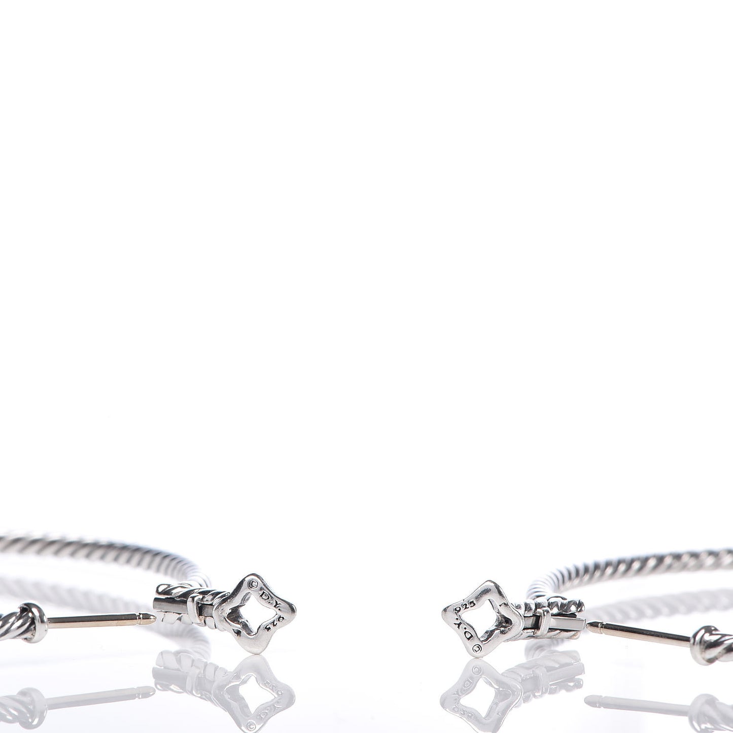 Sterling Silver 54mm Cable Classics Hoop Earrings