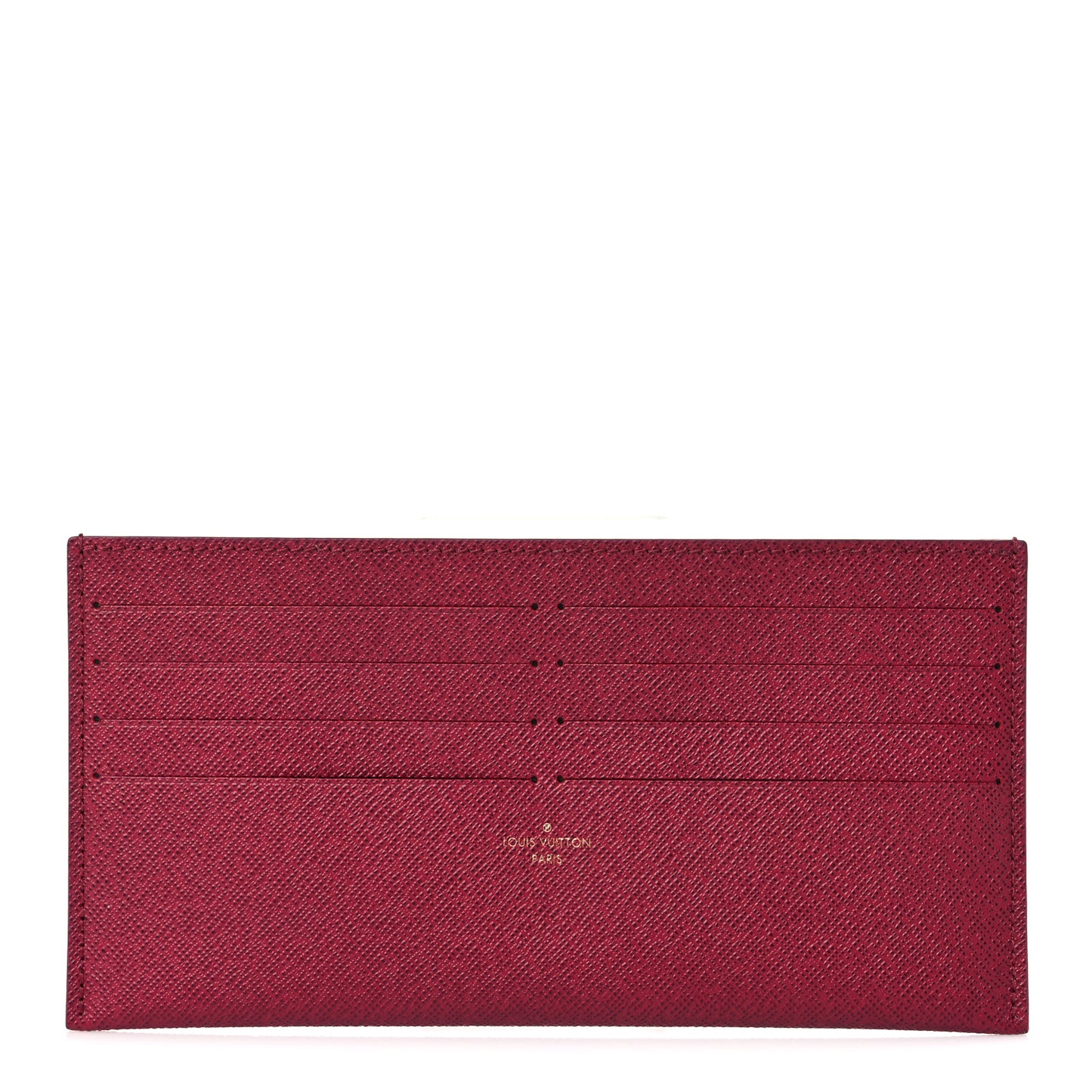 Calfskin Felicie Card Holder Insert Fuchsia