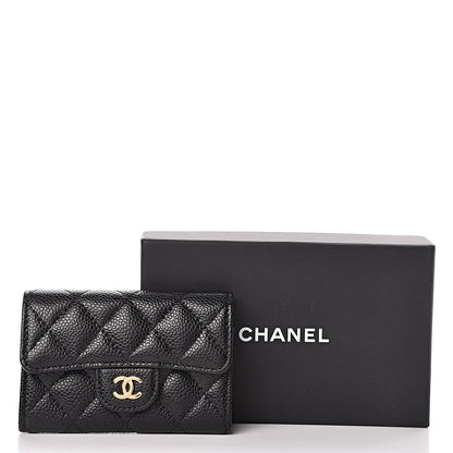 Chanel Caviar Quilted Flap Card Holder Black 9 of 9