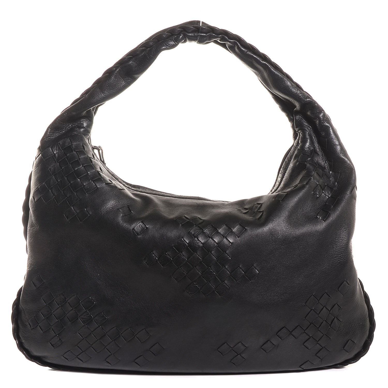 Bottega Veneta Nappa Intrecciato Patchwork Medium Hobo Black 1 of 8